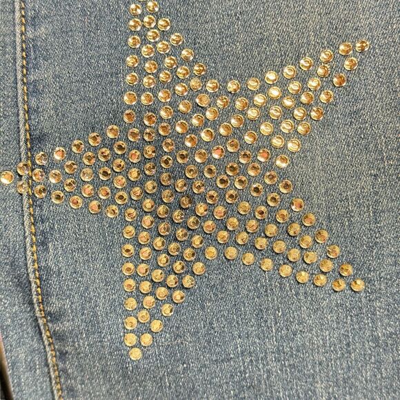 Austin Landing Women's Star Flare Jeans Size 11 Blue Stretch Crystal Western NEW - Picture 10 of 11